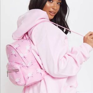 🎀🆕🦄 Pretty Little Thing Pink Unicorn Mini Backpack Sold Out Style